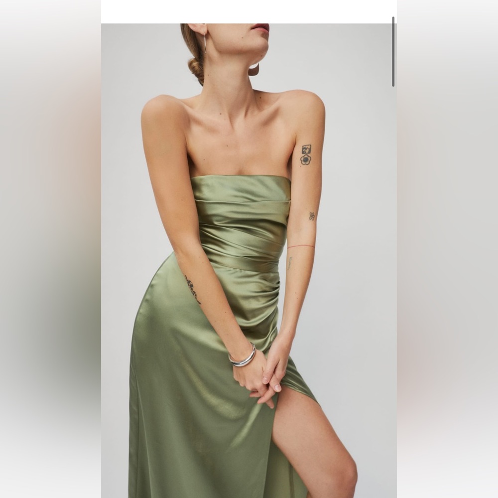 Reformation Barrow Silk Dress